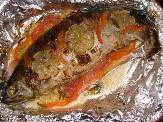 Горбуша в фольге в духовке - готовим рыбу в сливках: рецепты с фото 4