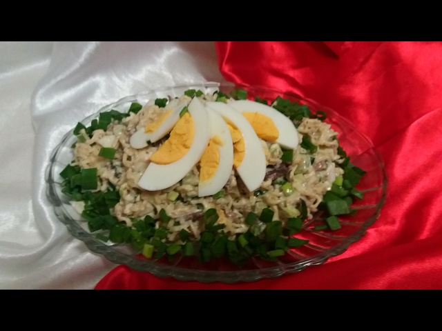 шпротный салат 3